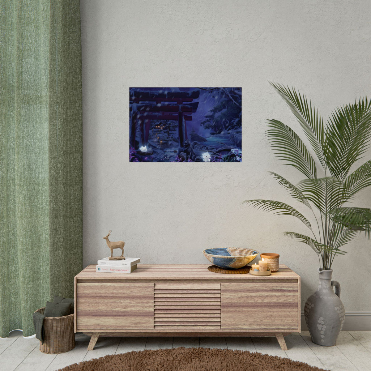 'Night Time Snow Day' Posters