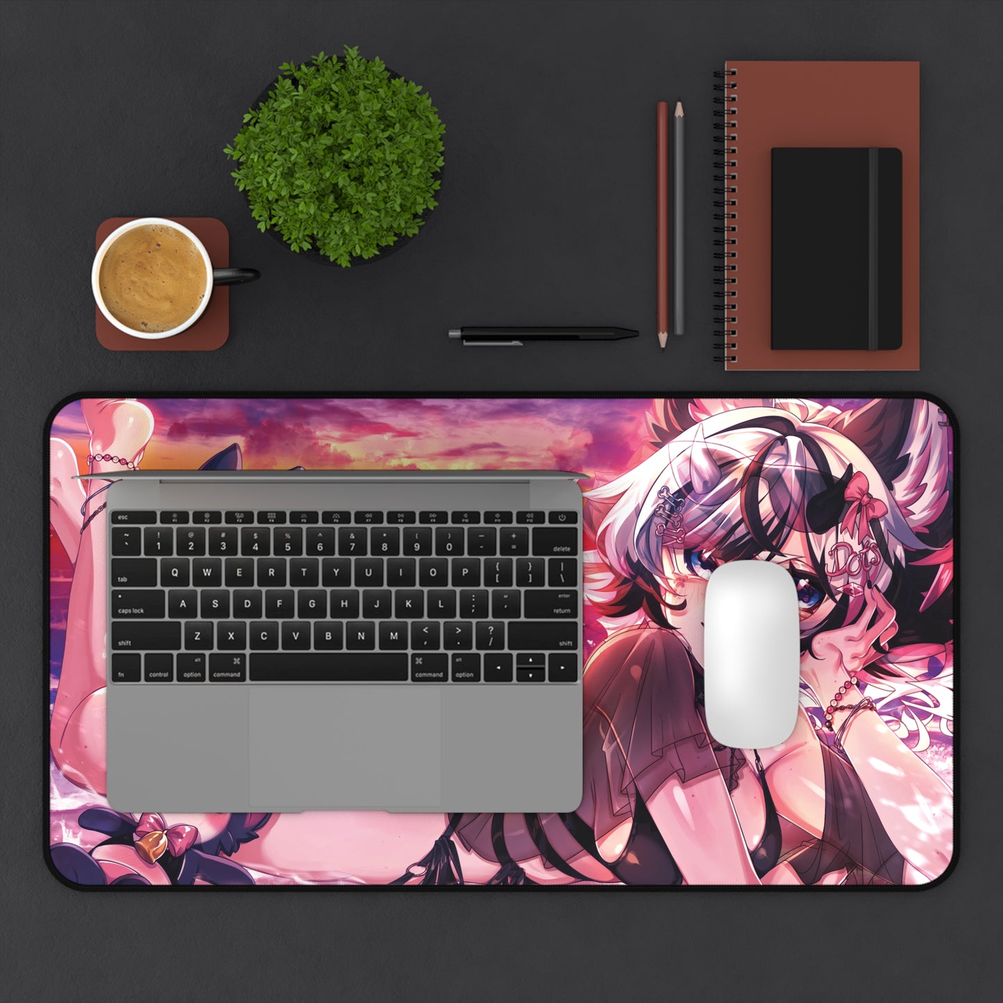 'Beach Day with the Shibs' | Without Tail Mouse Pad 【Large】
