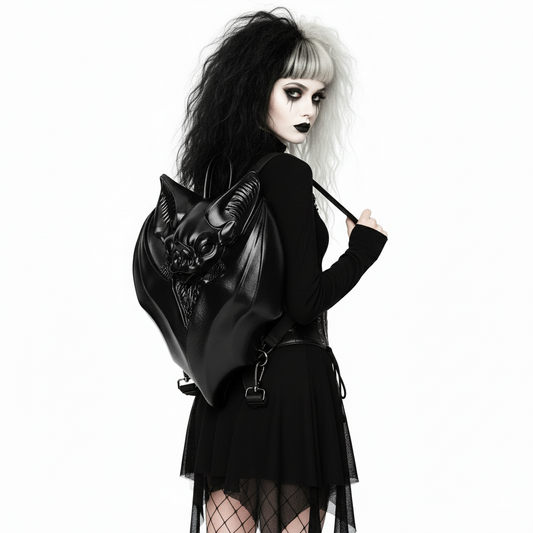 Gothic Bat-Shaped Backpack