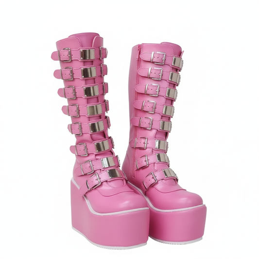 Ms. Pink's Platform Boots