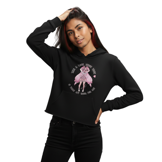 'Flora' Crop Hoodie