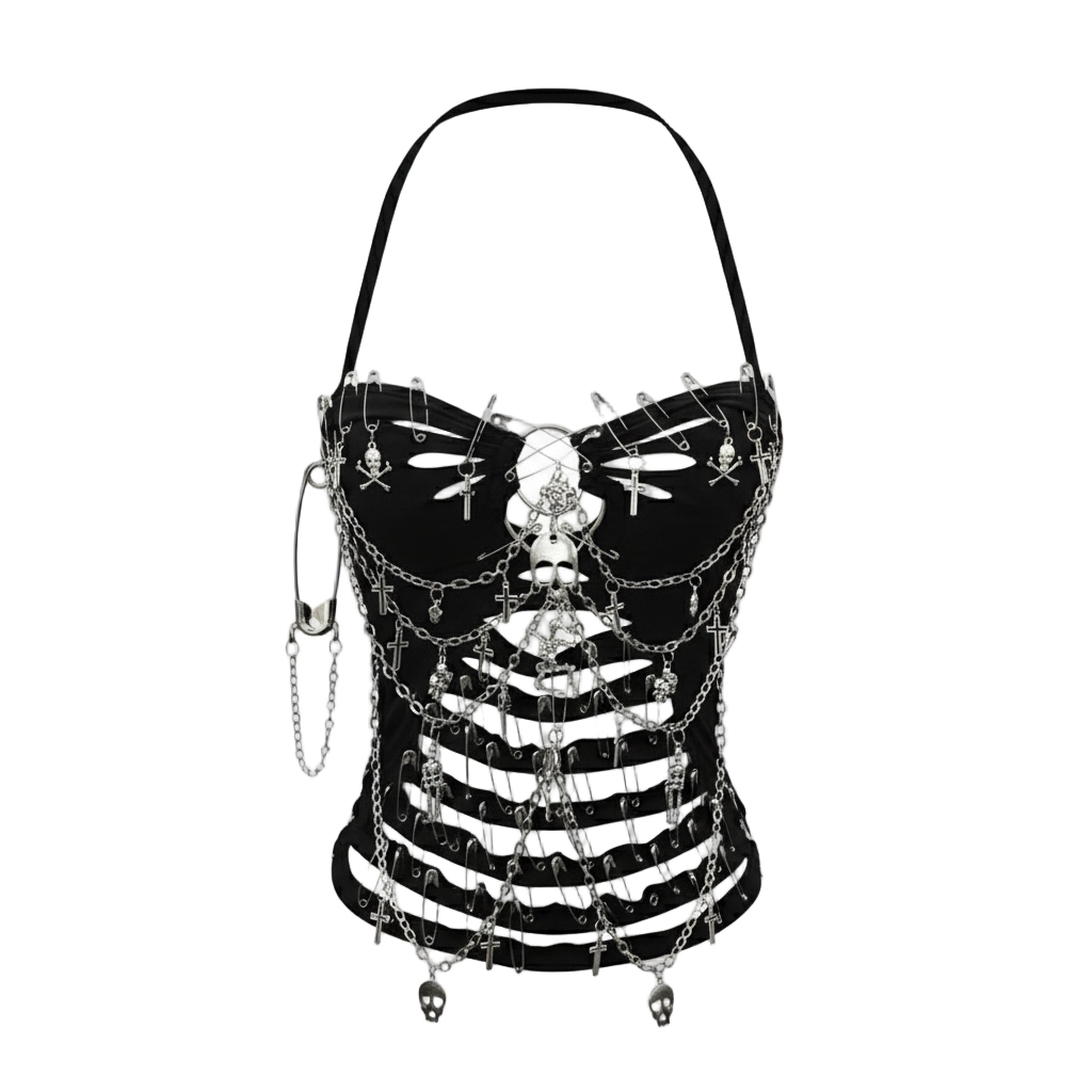 Killer Skull Bustier Top