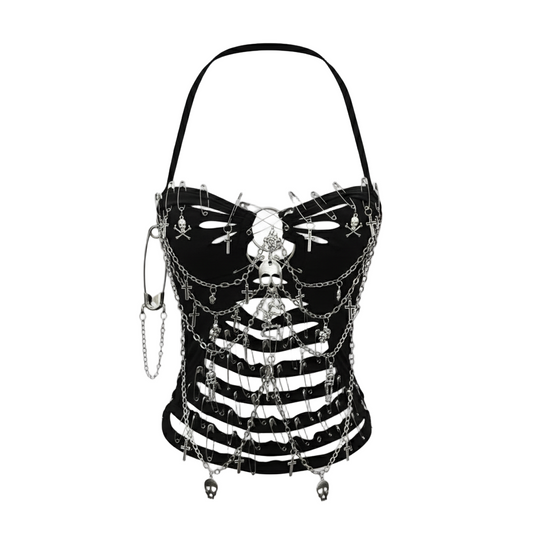 Killer Skull Bustier Top