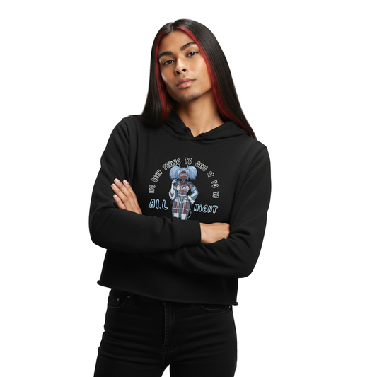 'Bubbles' Crop Hoodie