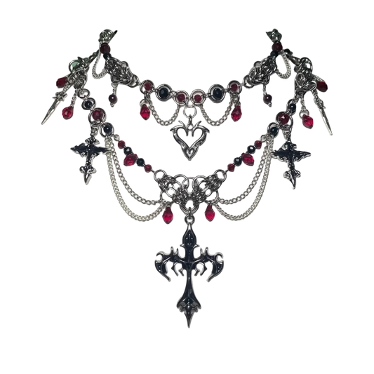 Blood Cross Crystal Pendant