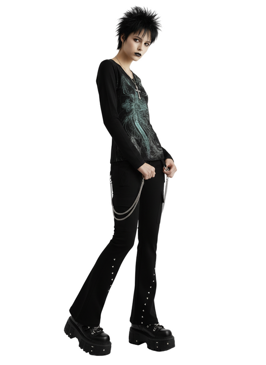 Mr. Low 's Rise Flare Pants