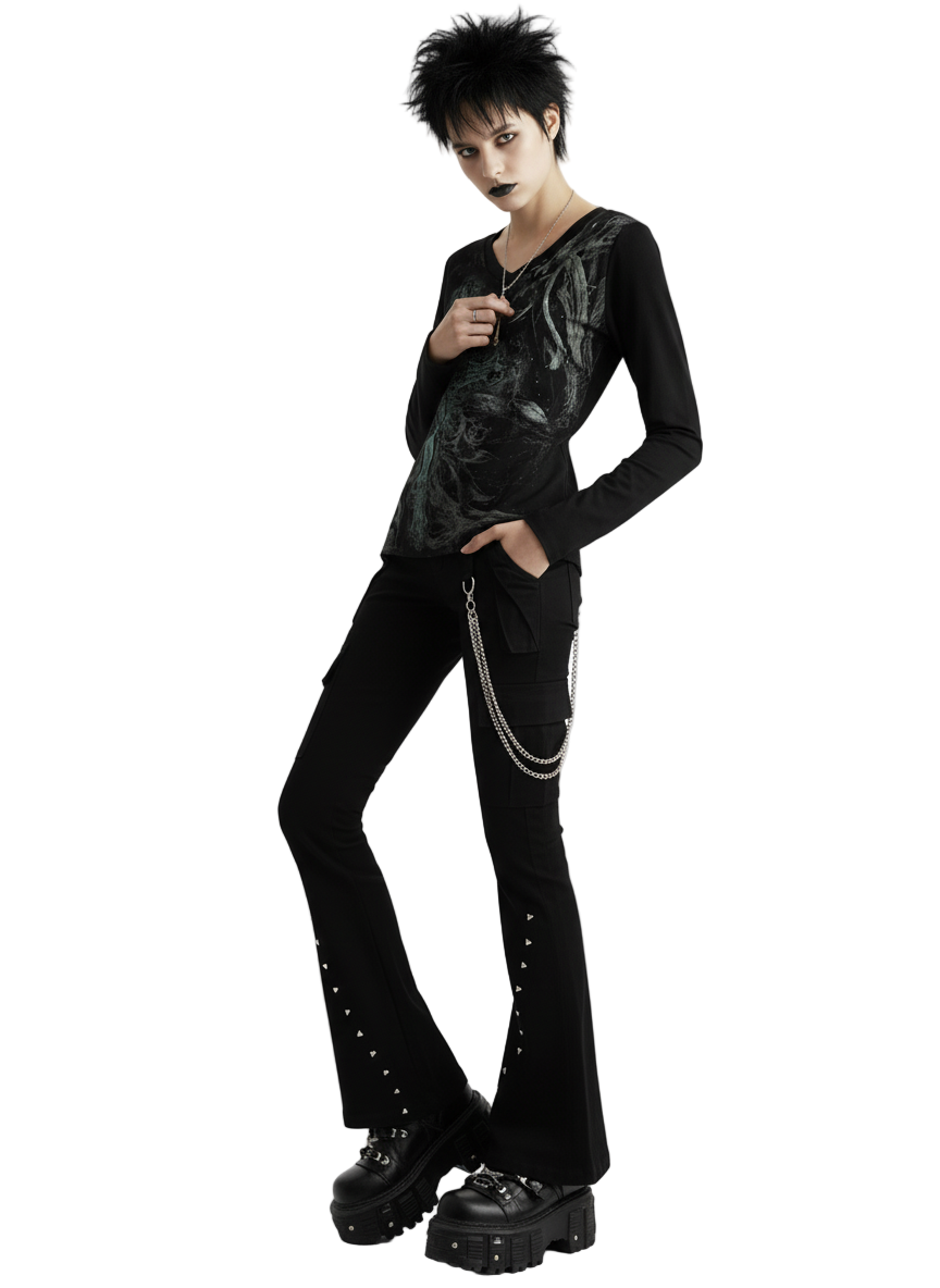 Mr. Low 's Rise Flare Pants