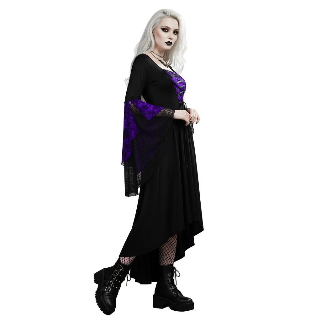 Wraithveil Slim Gothic Dress