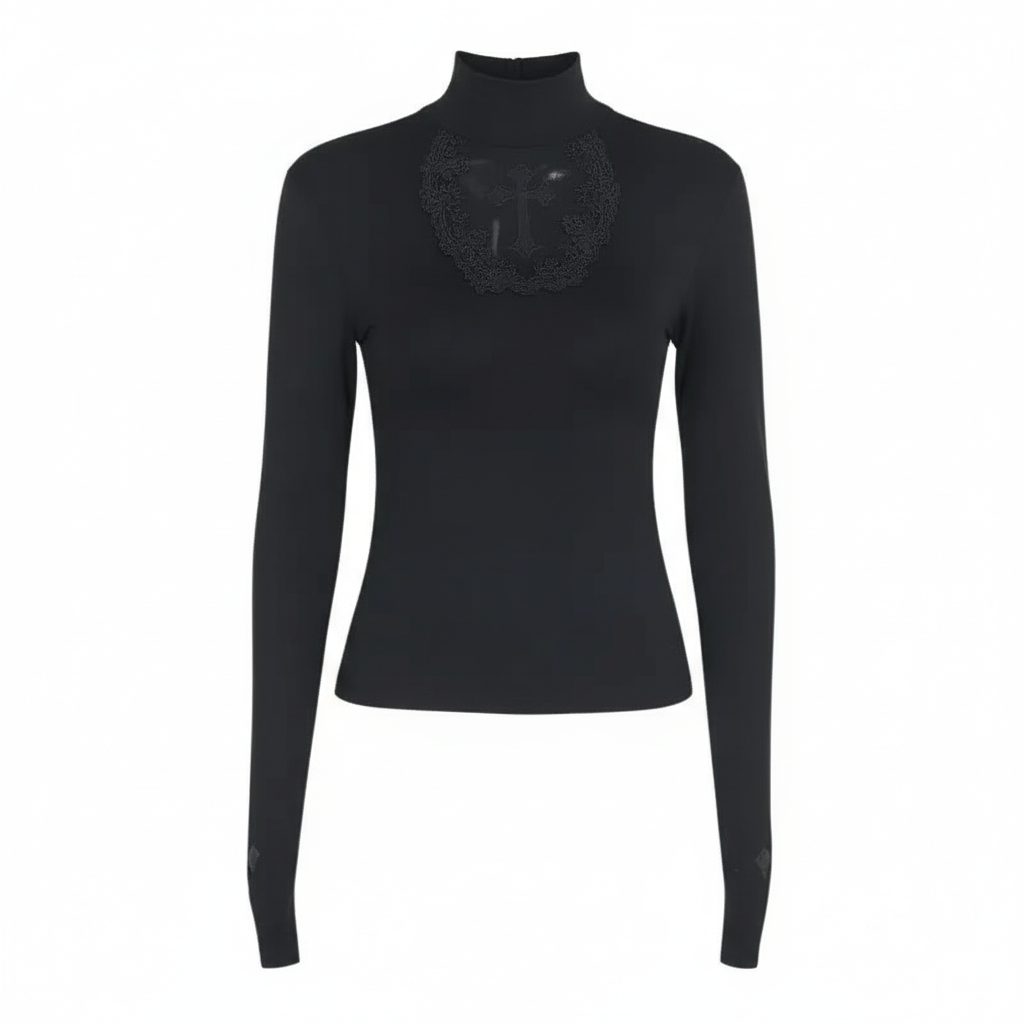 Gothic Cross Hollow T Shirt