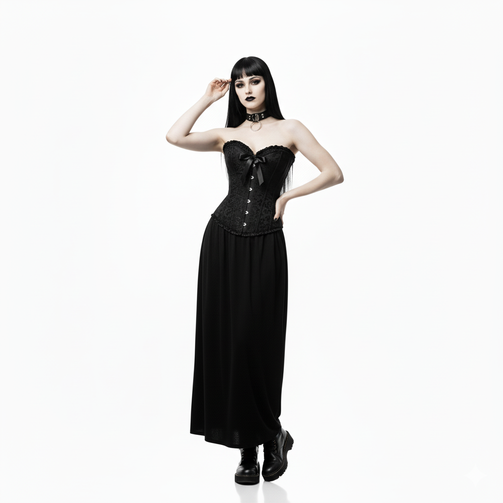 Raven Floral Corset