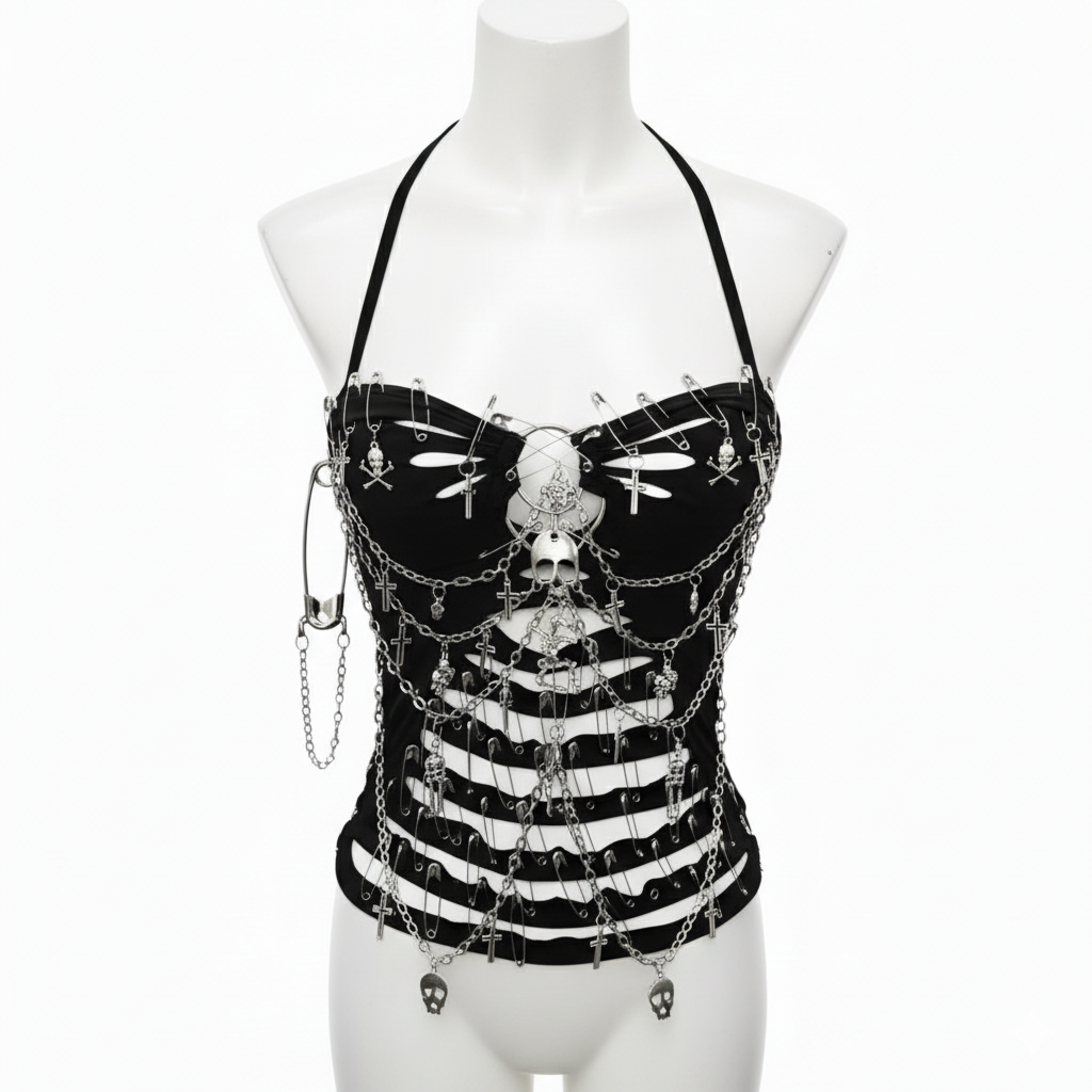 Killer Skull Bustier Top
