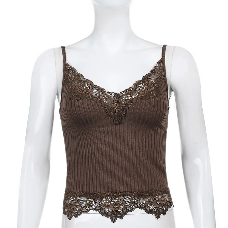 Lace Camis Crop Top