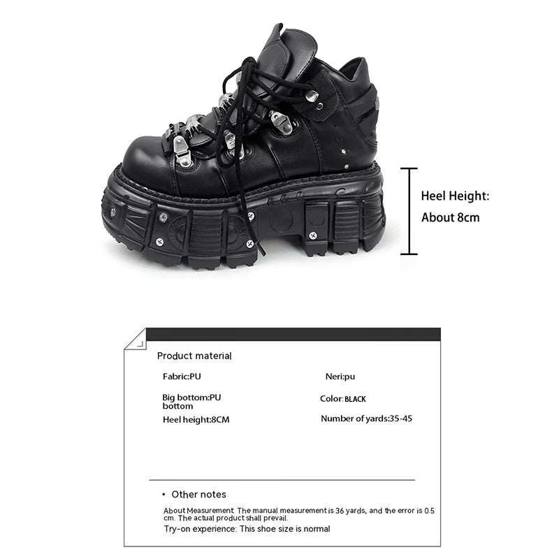 Shadow's Lace-Up Platform Boots