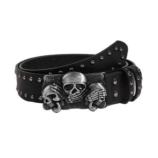 Gothic Skull Buckle Belt