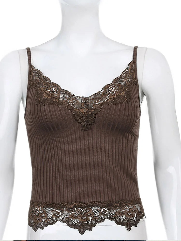Lace Camis Crop Top