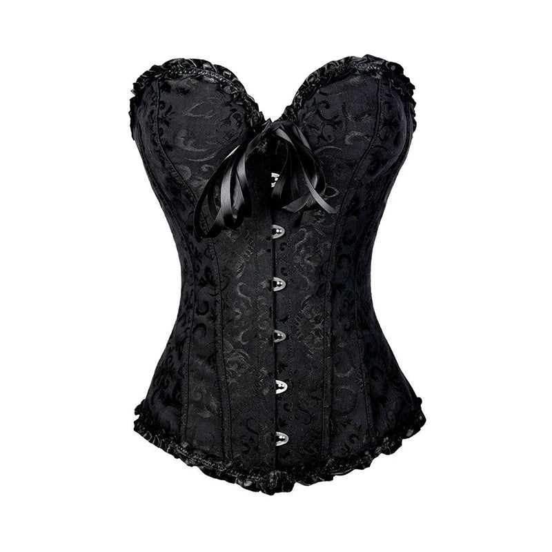 Raven Floral Corset
