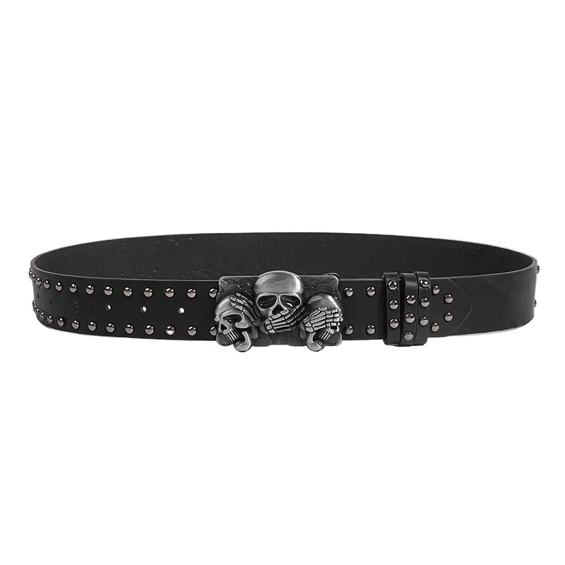 Gothic Skull Buckle Belt