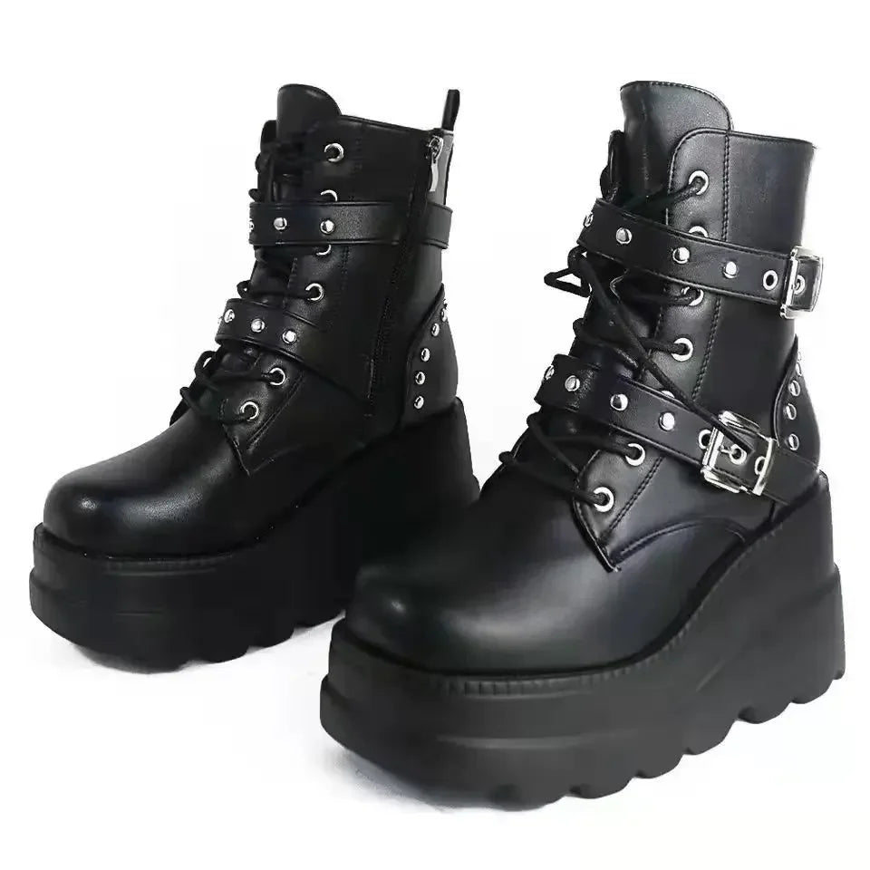 Ravenstrike Lace-Up Boots