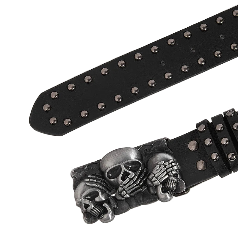 Gothic Skull Buckle Belt