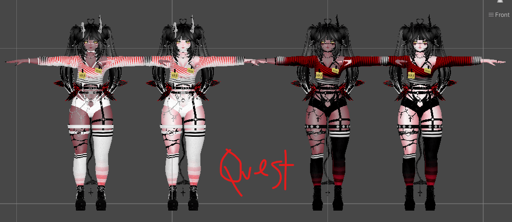 ╭┈ヾPrincesa Jigo, The Rock Star Demon 🤘👑 | GOGOLOCO | VRCFURY | SPS | PHYSBONES | Personal License Only | PC + QUEST - DippinDotty