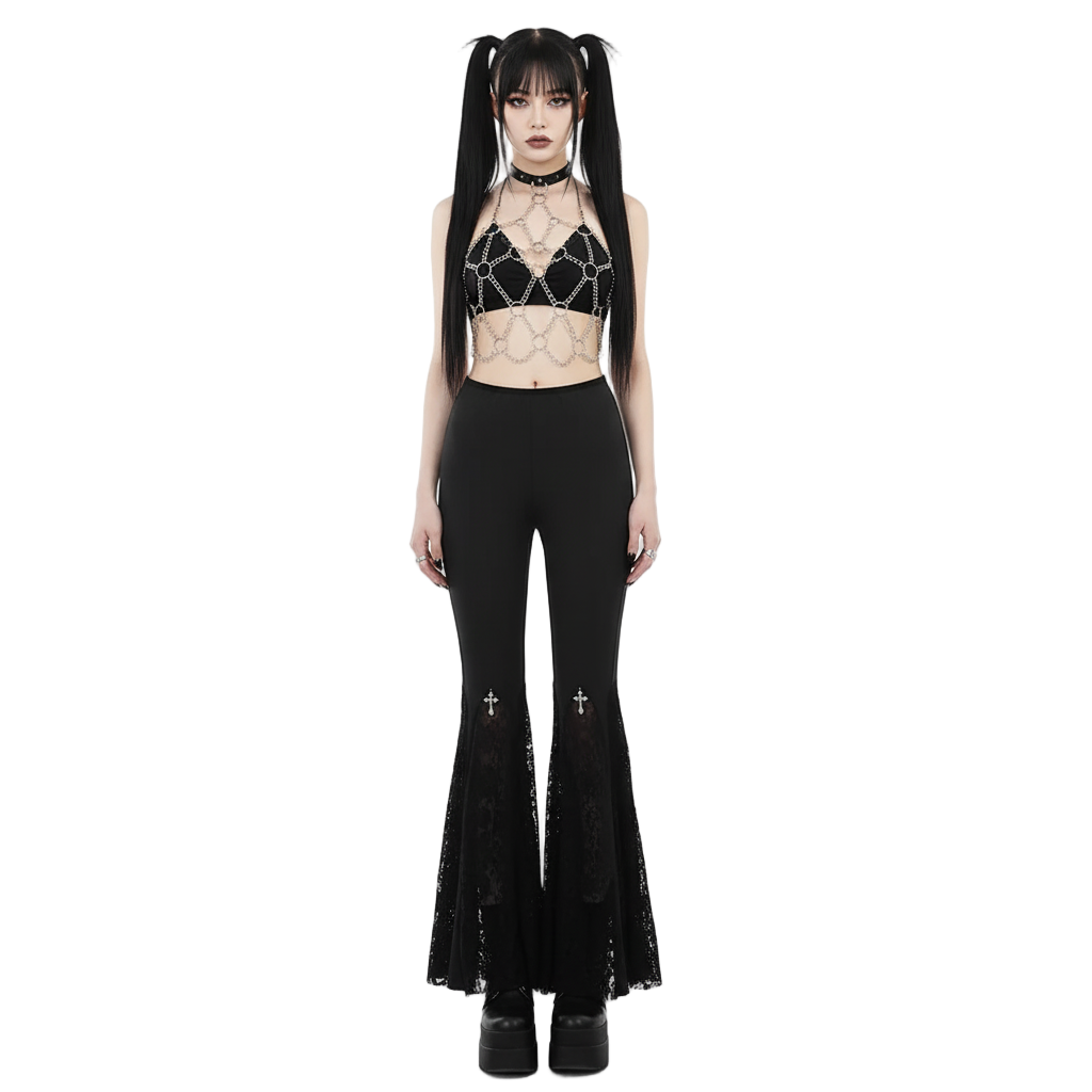 Twilight Patchwork Flare Pants