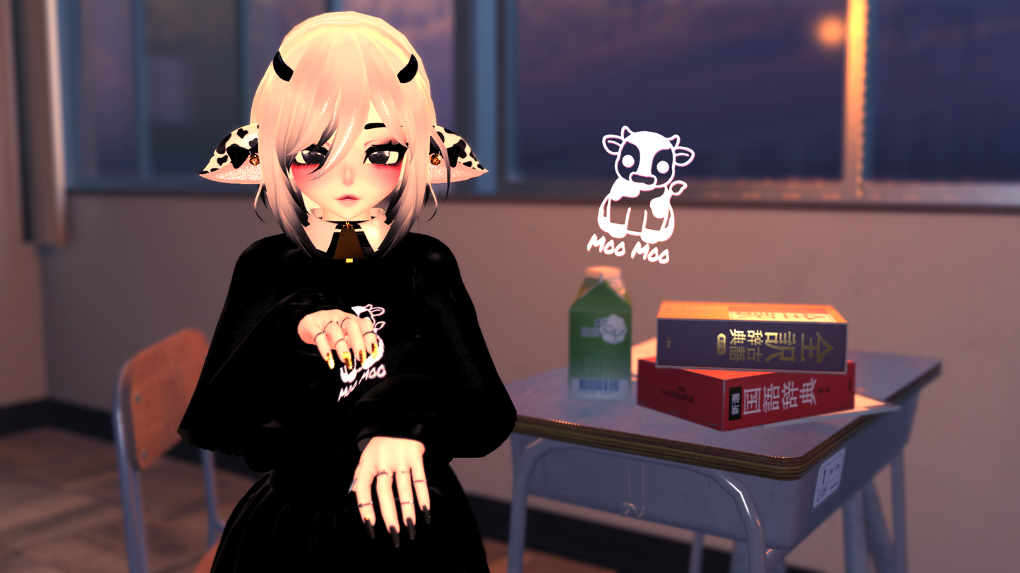 ╭┈ヾ School Girl Moo Moo | FREE FOR NITRO