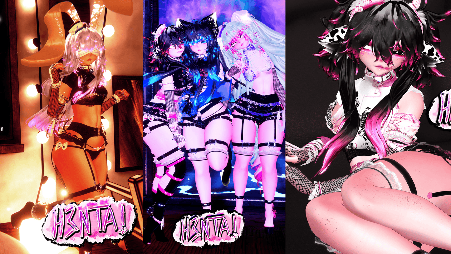 ╭┈ヾH3NTA! 3.0🐄 | GOGOLOCO | VRCFURY | SPS + TPS | PHYSBONES | Personal License Only | PC + QUEST - DippinDotty