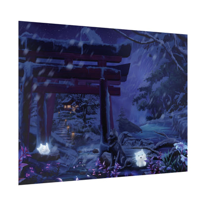 'Night Time Snow Day' Posters