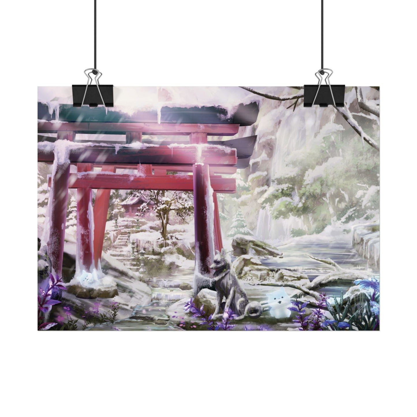 'Ghibli Snow Day' Posters