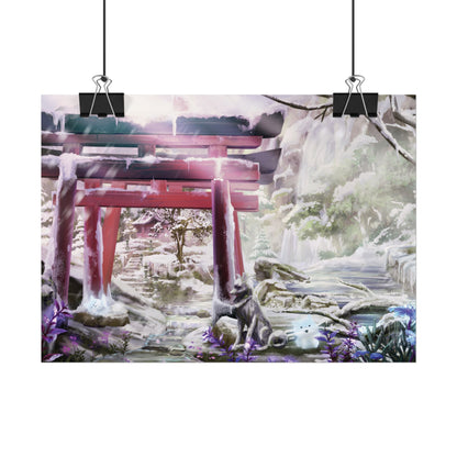 'Ghibli Snow Day' Posters