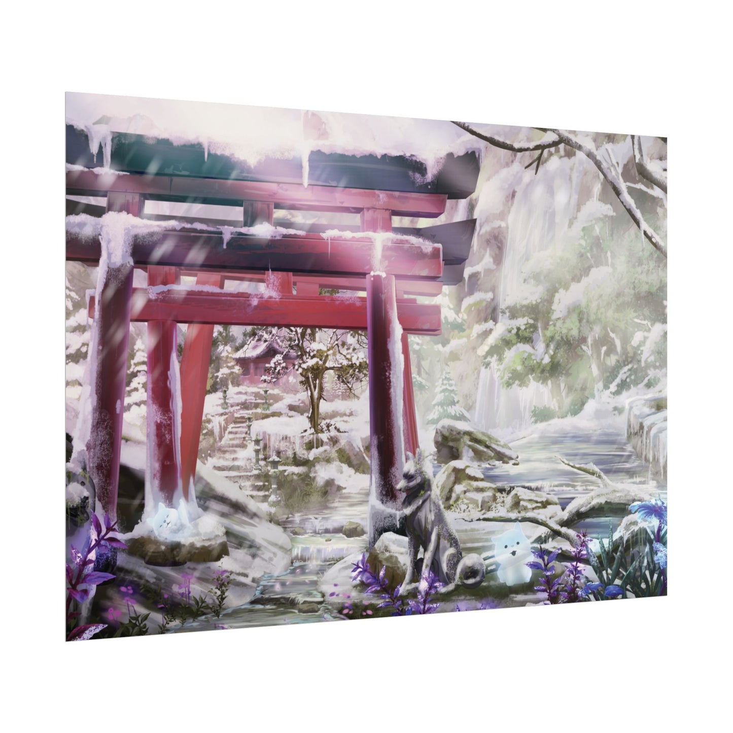 'Ghibli Snow Day' Posters