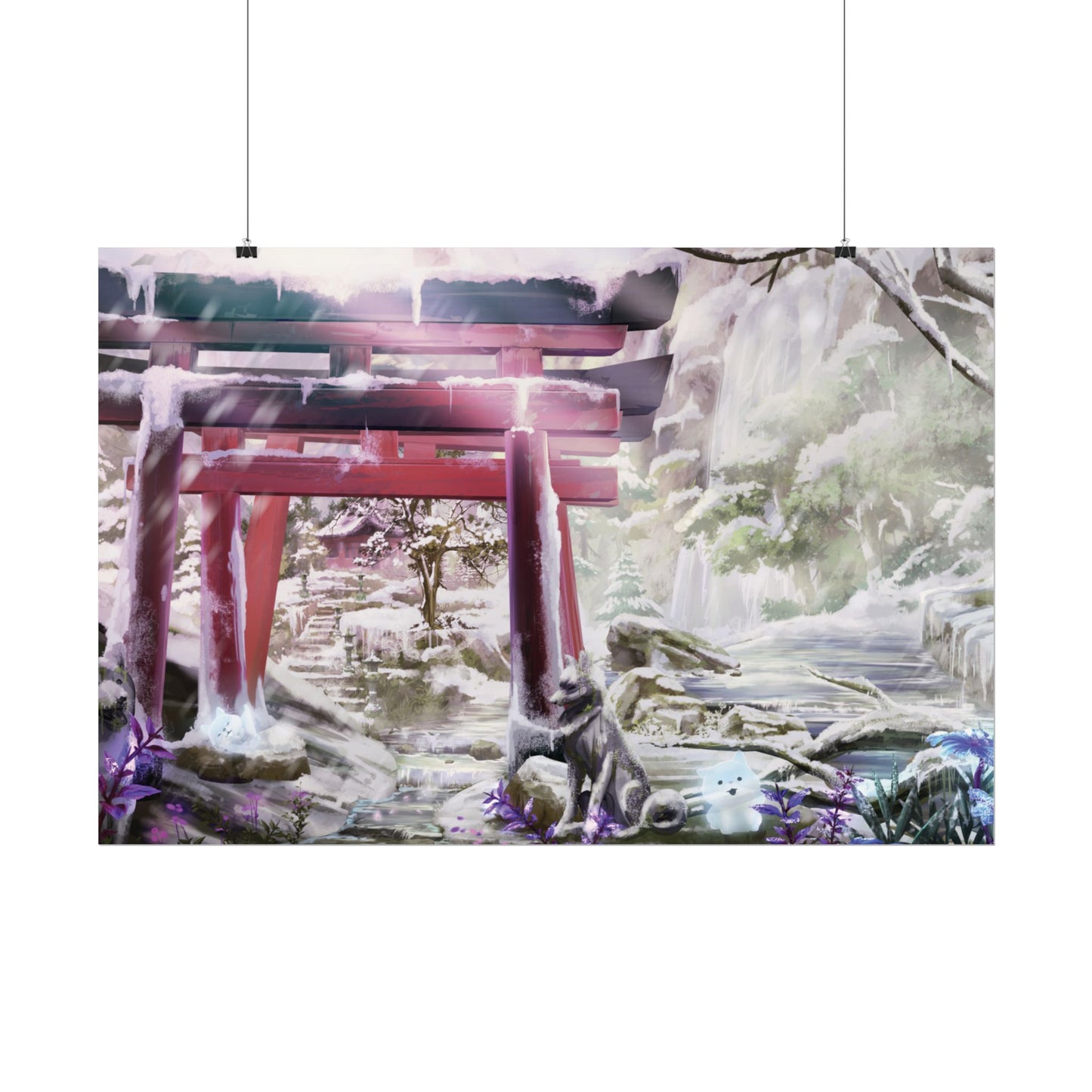 'Ghibli Snow Day' Posters