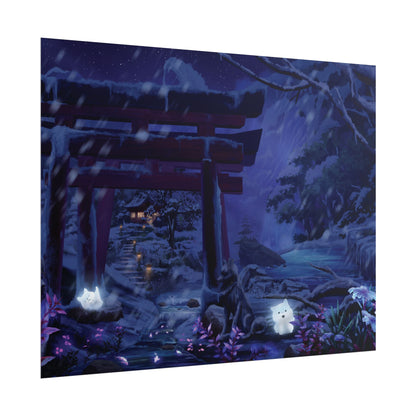 'Night Time Snow Day' Posters