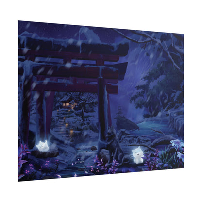 'Night Time Snow Day' Posters