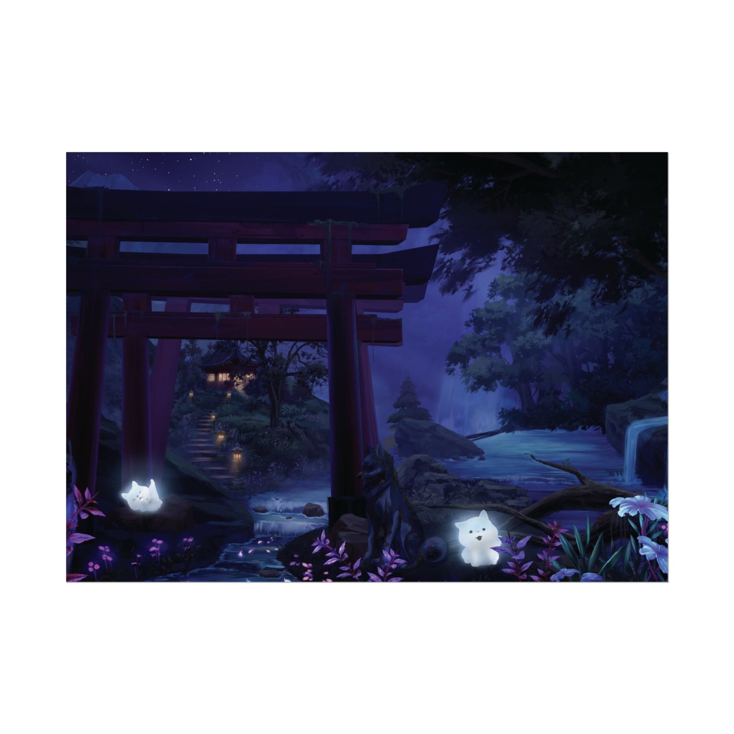 'Night Time Shrine' Posters