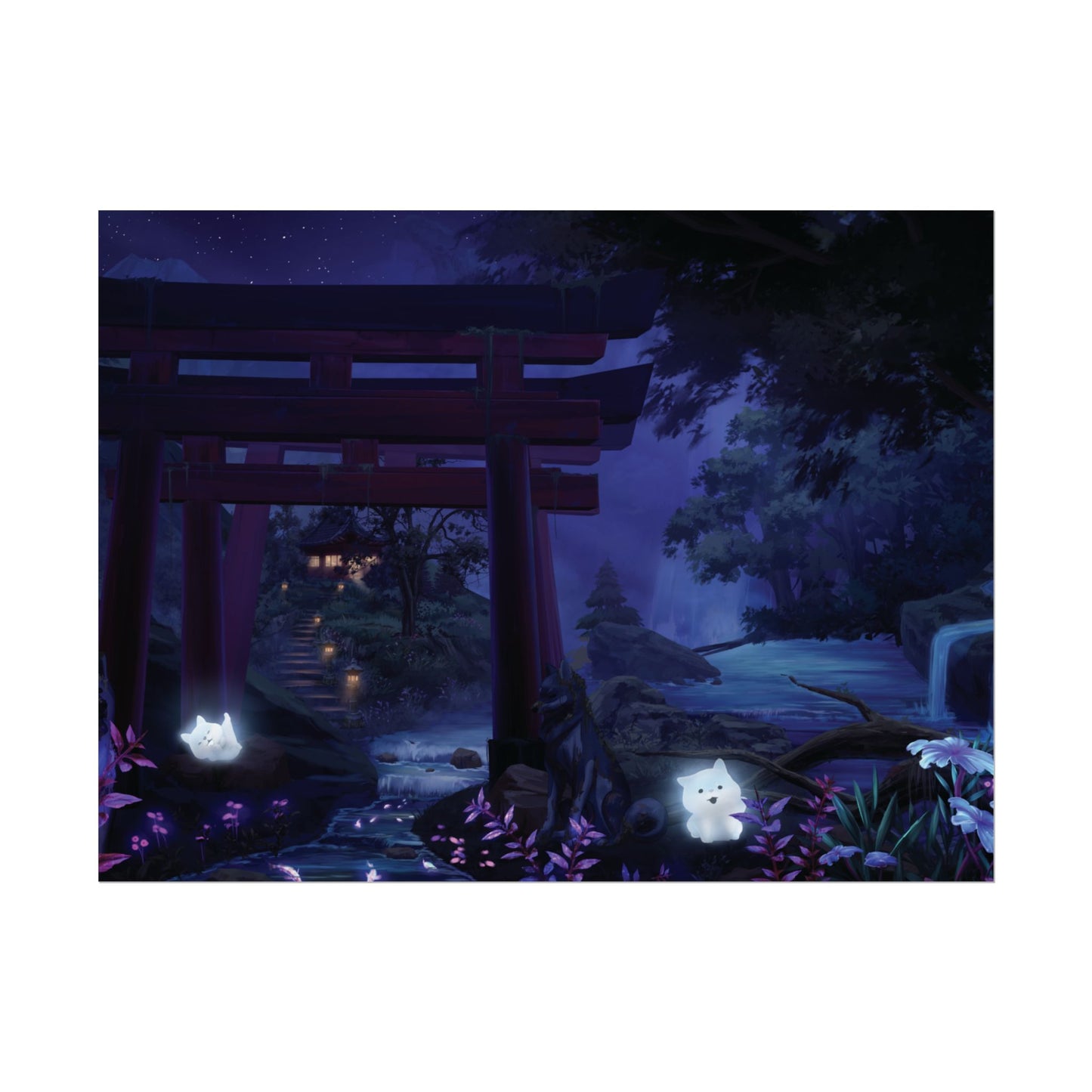 'Night Time Shrine' Posters