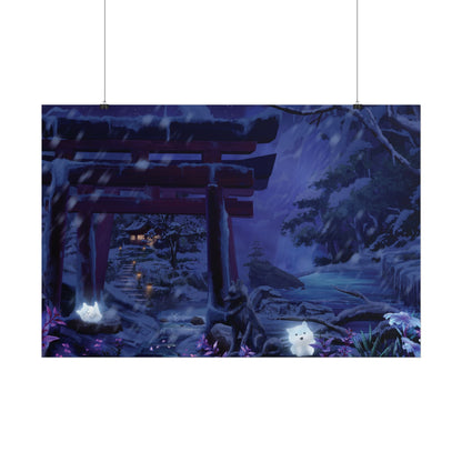 'Night Time Snow Day' Posters