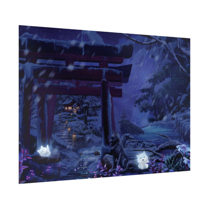 'Night Time Snow Day' Posters