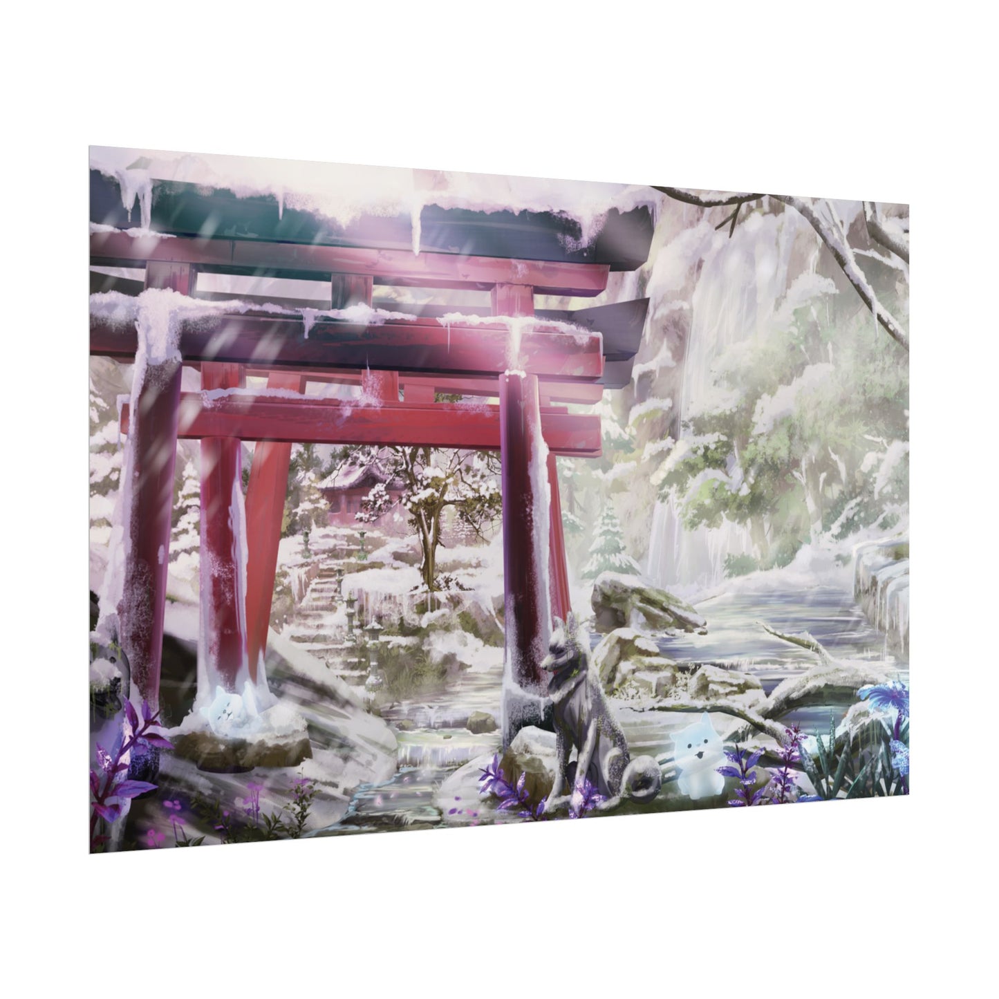 'Ghibli Snow Day' Posters