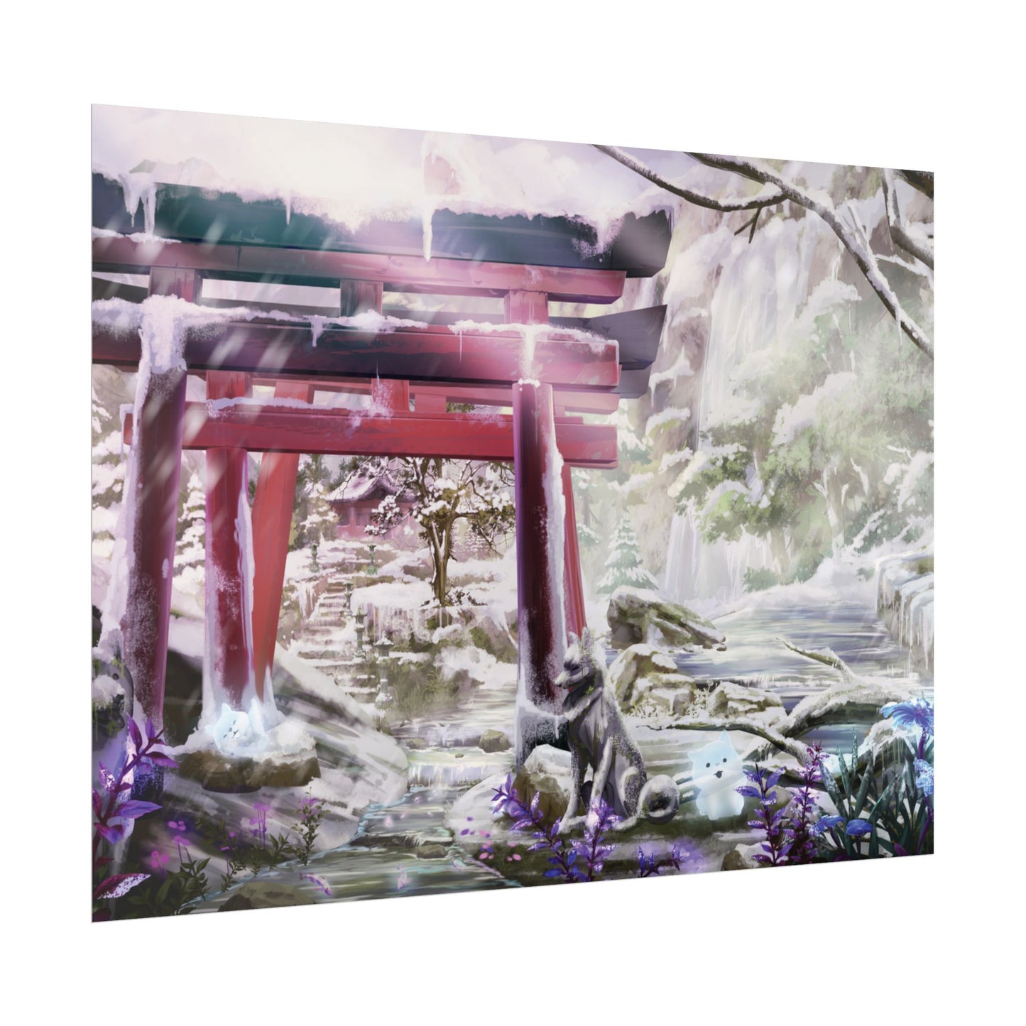 'Ghibli Snow Day' Posters