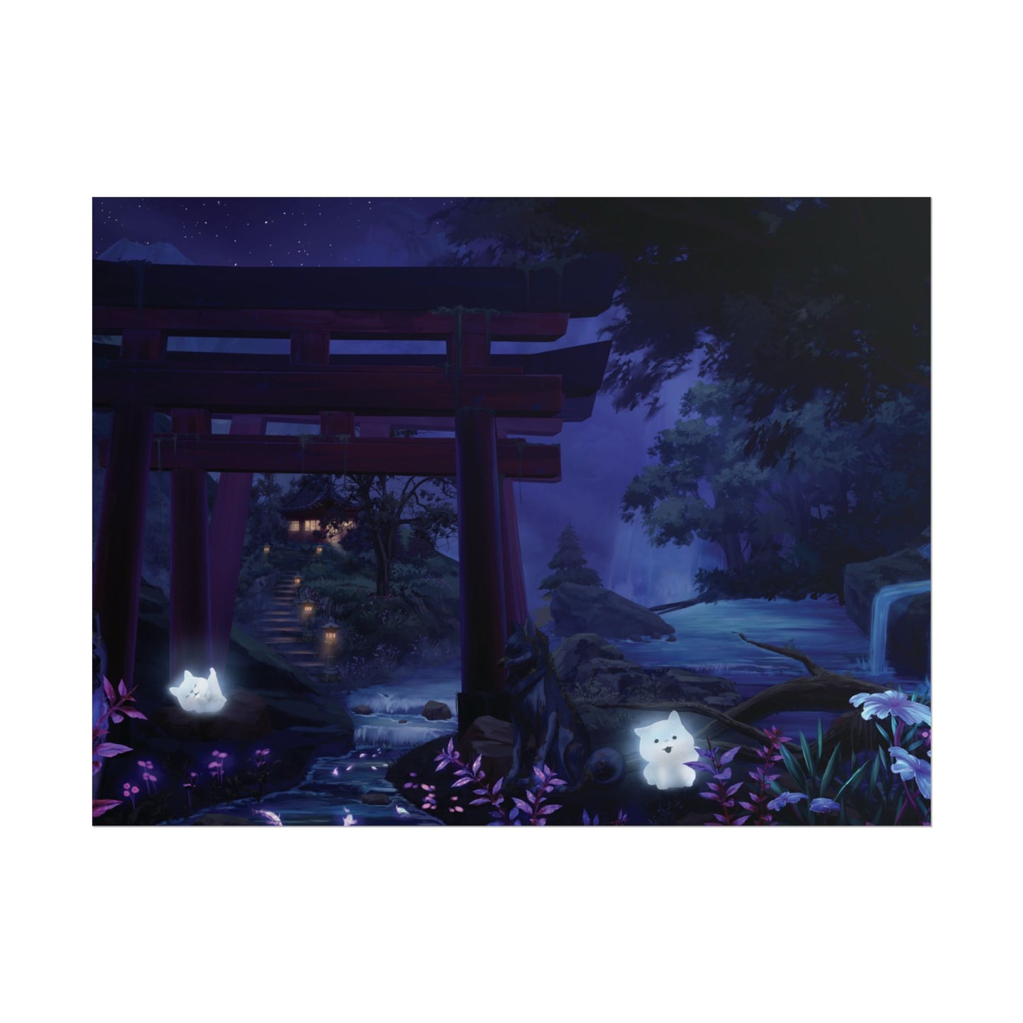 'Night Time Shrine' Posters