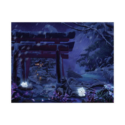 'Night Time Snow Day' Posters