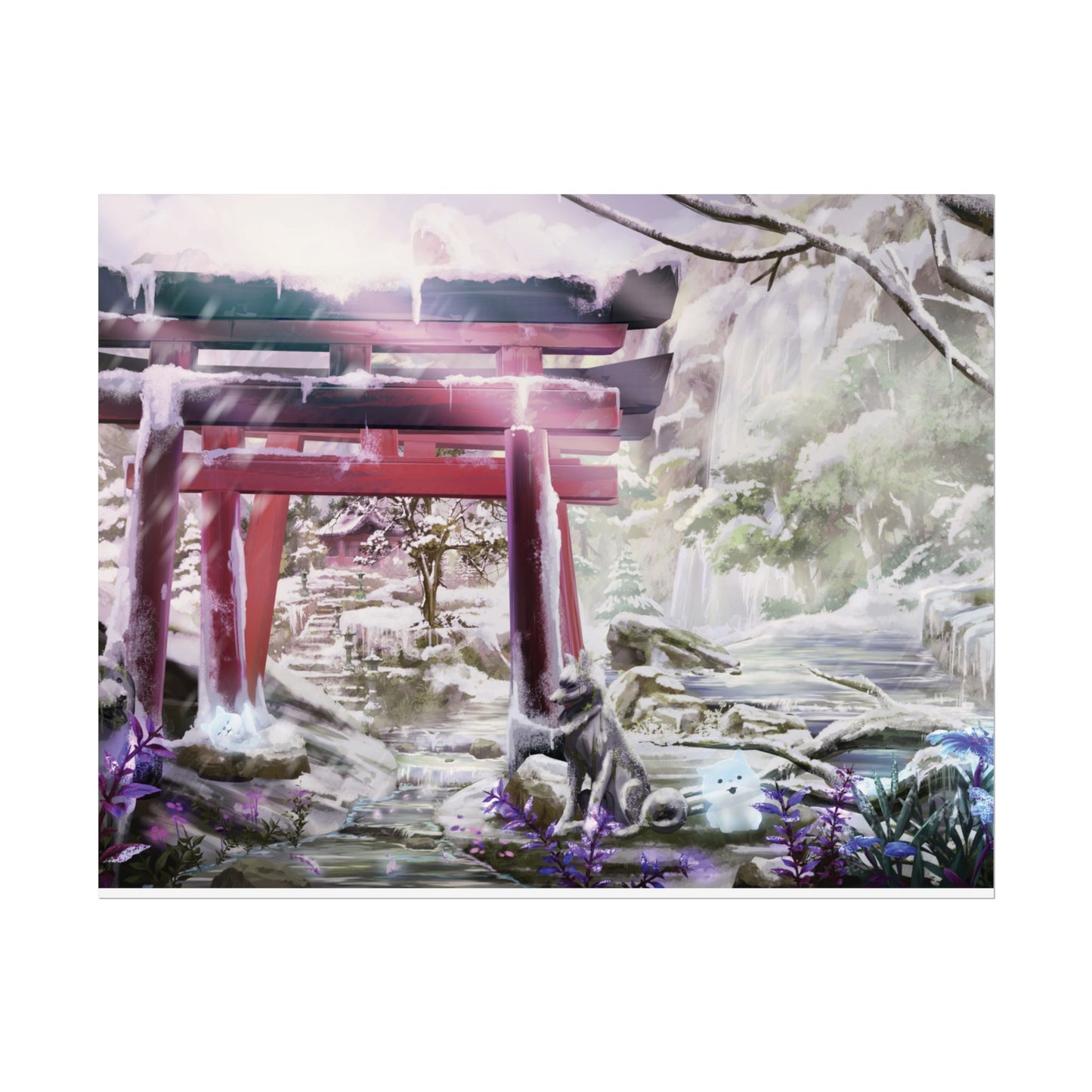 'Ghibli Snow Day' Posters