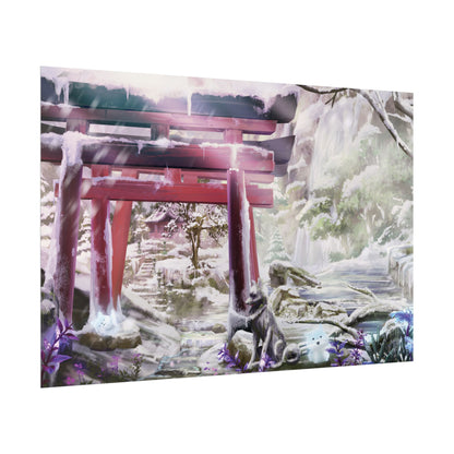 'Ghibli Snow Day' Posters