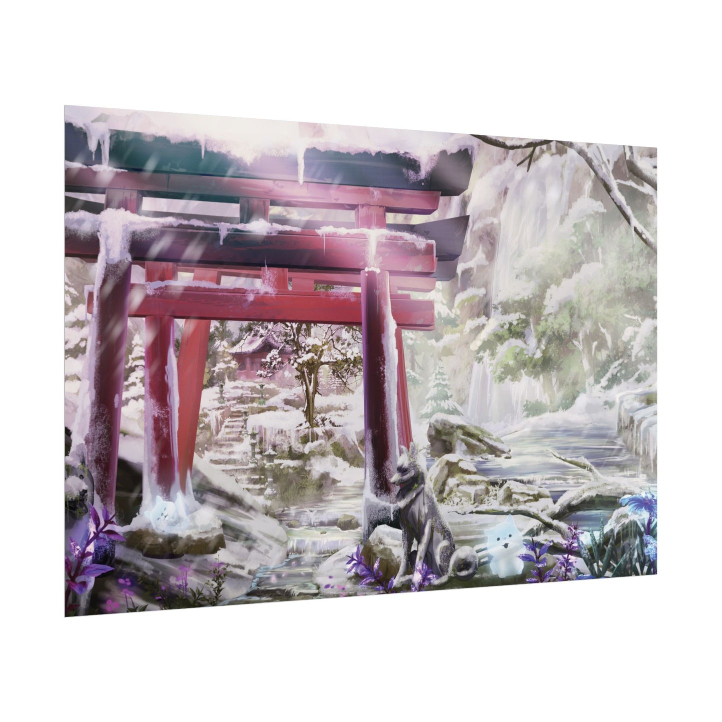 'Ghibli Snow Day' Posters