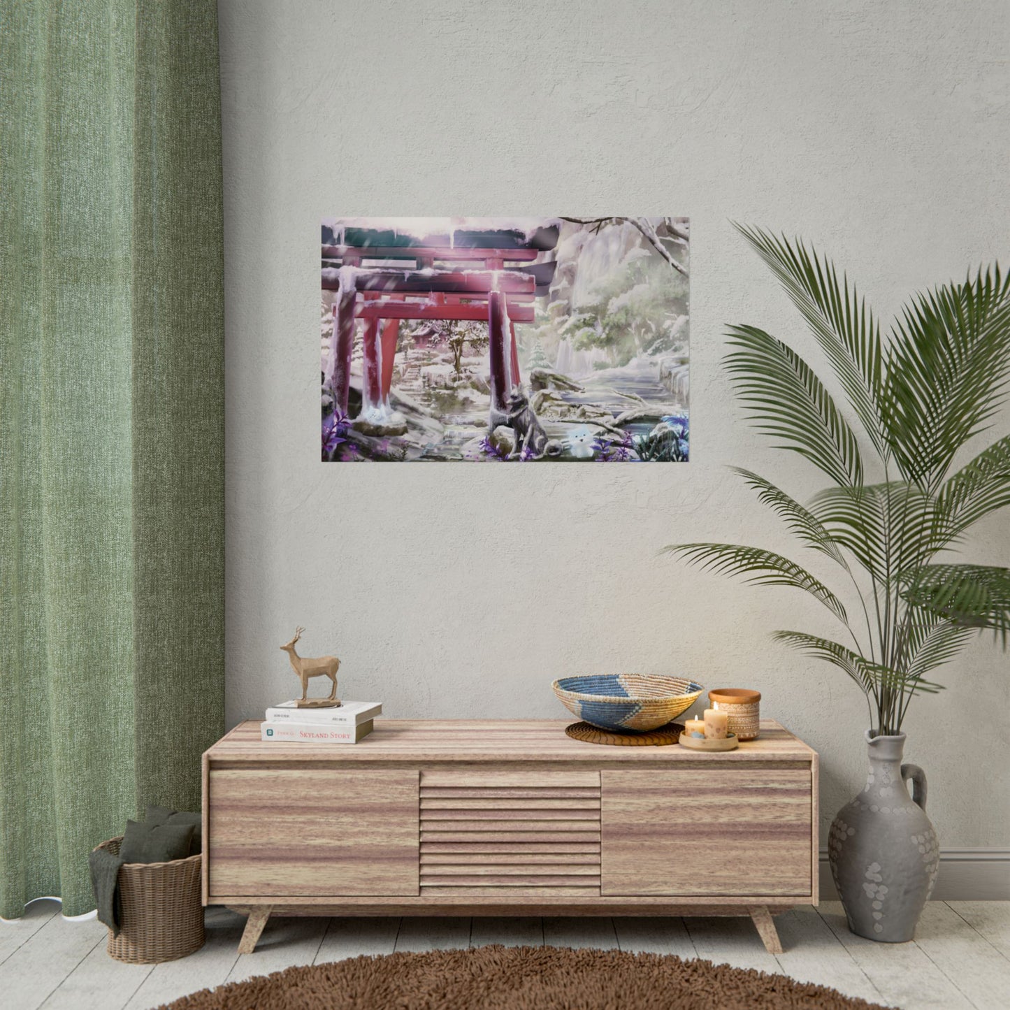 'Ghibli Snow Day' Posters