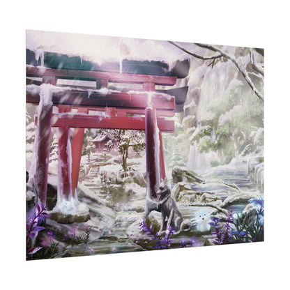 'Ghibli Snow Day' Posters