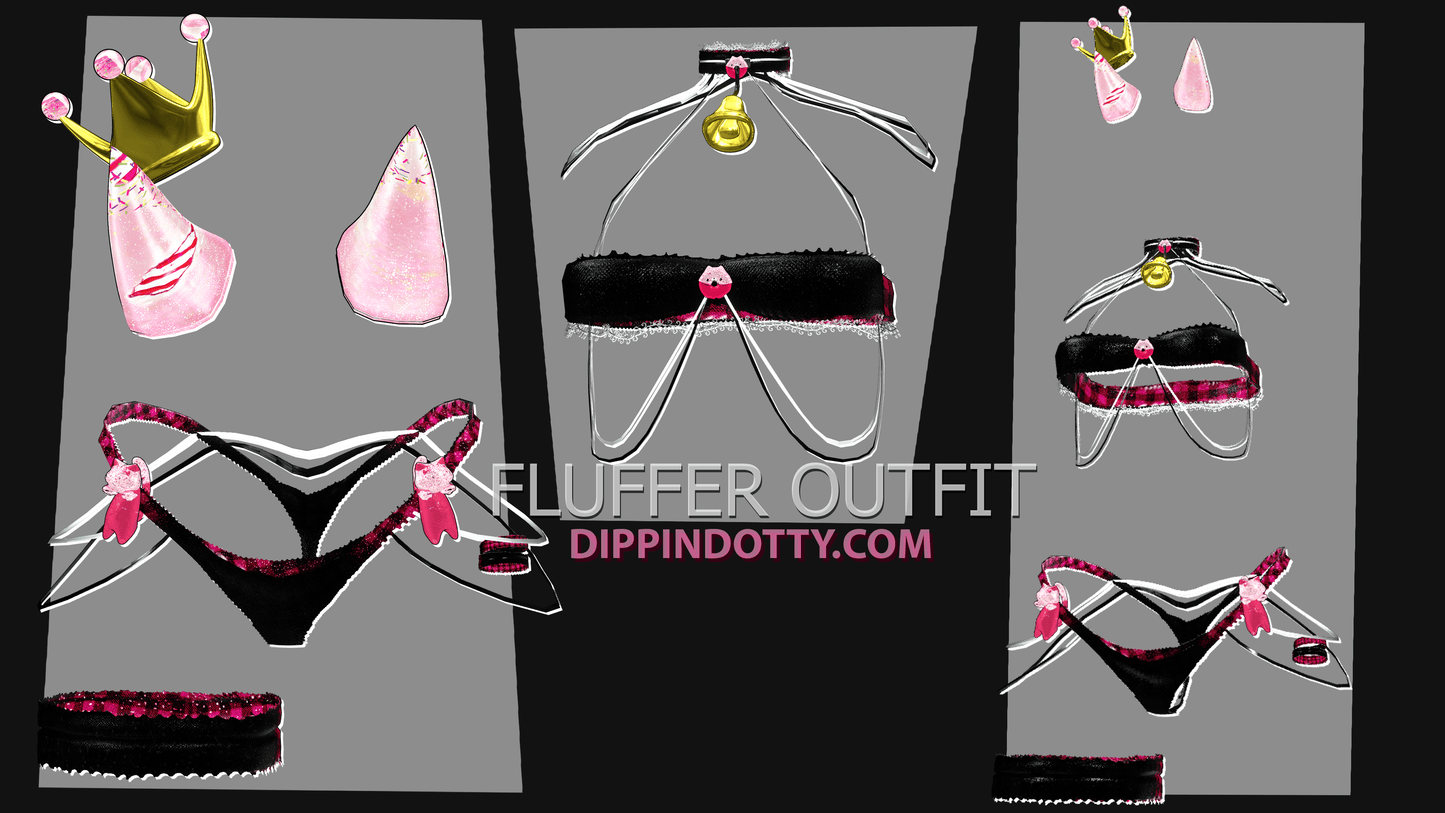 ╭┈ヾFluffer Outfit 👑[Full Outfit Set] - DippinDotty