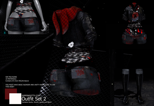 ╭┈ヾSkater Outfit 🐰[DLC/Full Outfit Set]