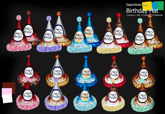 ╭┈ヾBirthday Hat 🎉[Hat Asset]